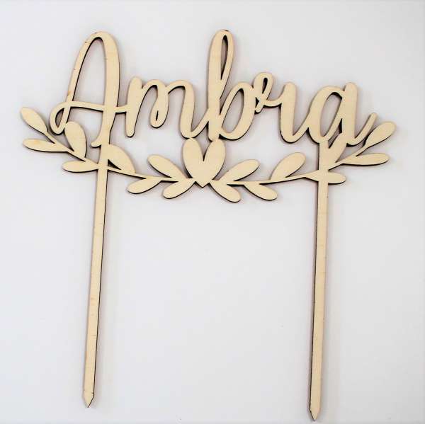 cake topper nome bimbo